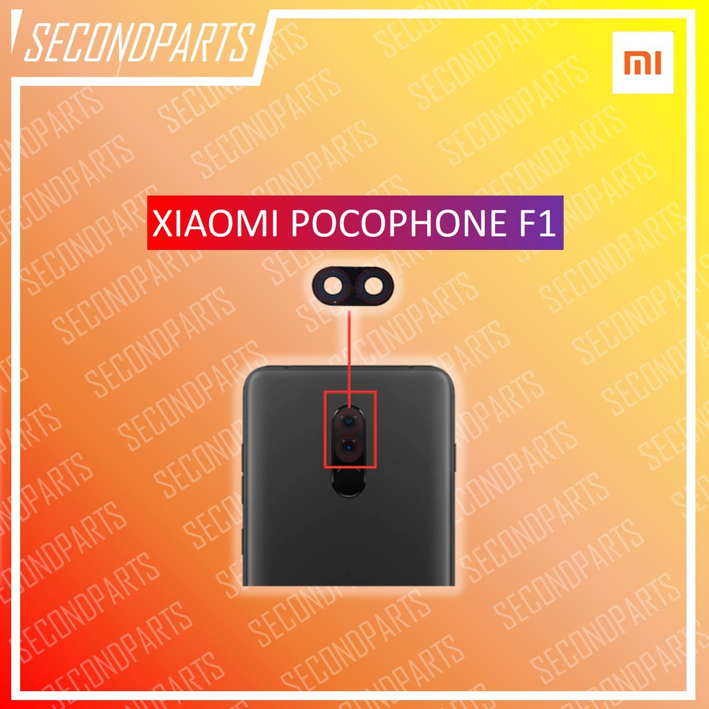 KACA LENSA KAMERA BELAKANG XIAOMI POCOPHONE F1 ORIGINAL