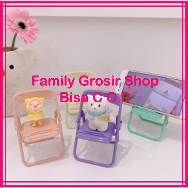 Phone Holder Dudukan HP Bentuk Kursi Lucu Cute Bisa dilipat Dudukan Ponsel