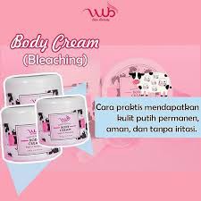 WUB WHITENING BODY CREAM/SCRUB 200g [ BESAR ]