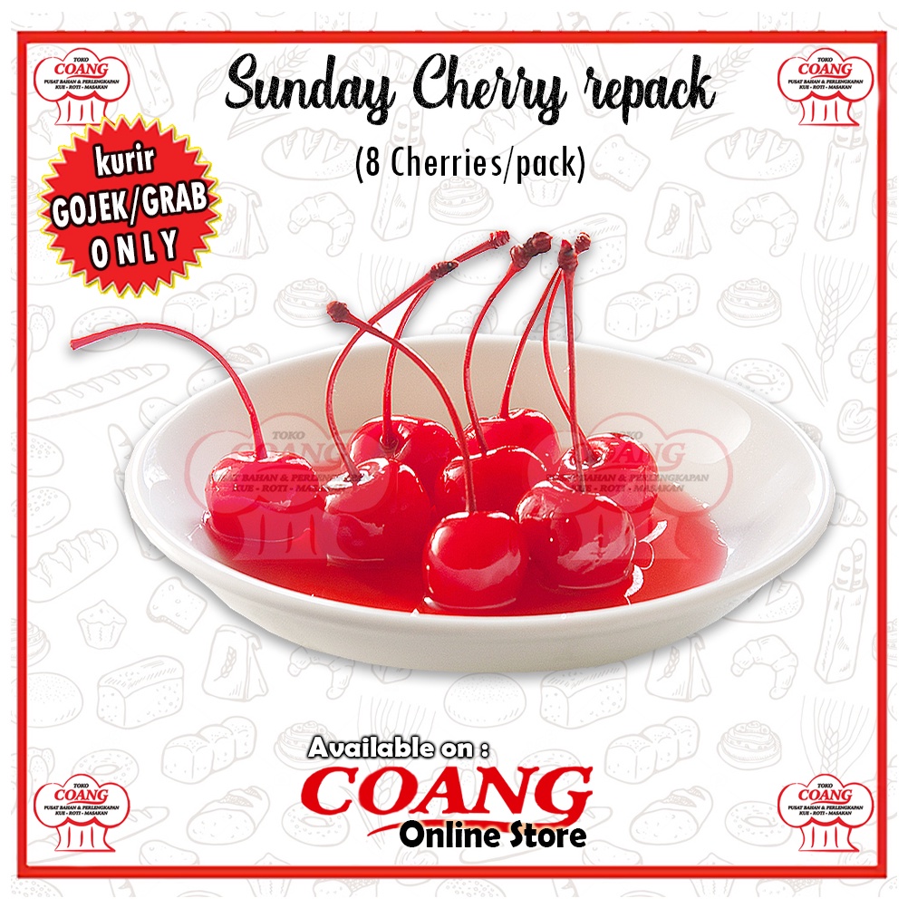 

SUNDAY CHERRY TANGKAI MERAH 8 PCS
