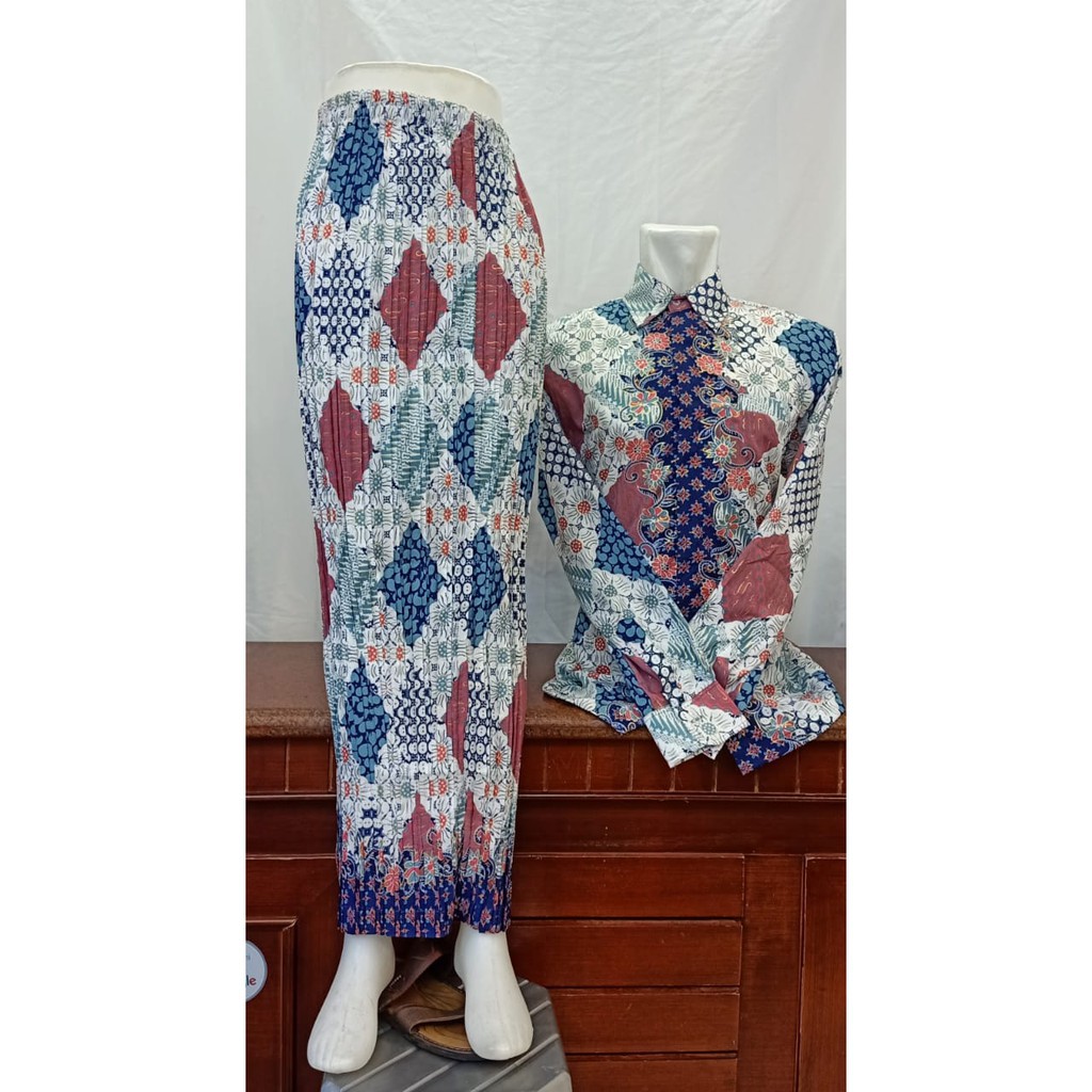 TERBARU SET BATIK COUPLE / SET KEMEJA ROK BATIK COUPLE / SET SARIMBIT BATIKJADI