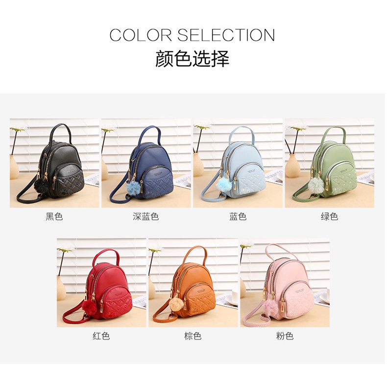 Khatinstore Tas Wanita Terbaru 2020 / 2021 Tas Selempang Fashion Wanita / Tas Ransel / Sling bag import Model Dompet Forever Young 3 in 1- 390