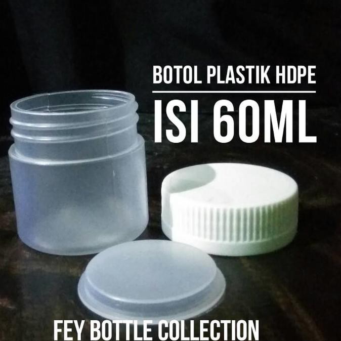 BOTOL PLASTIK 60ML, HDPE 60 ML
