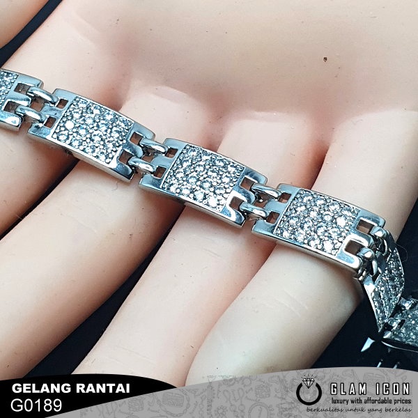 Gelang Rantai Mata persegi  Blink G0703 GRS