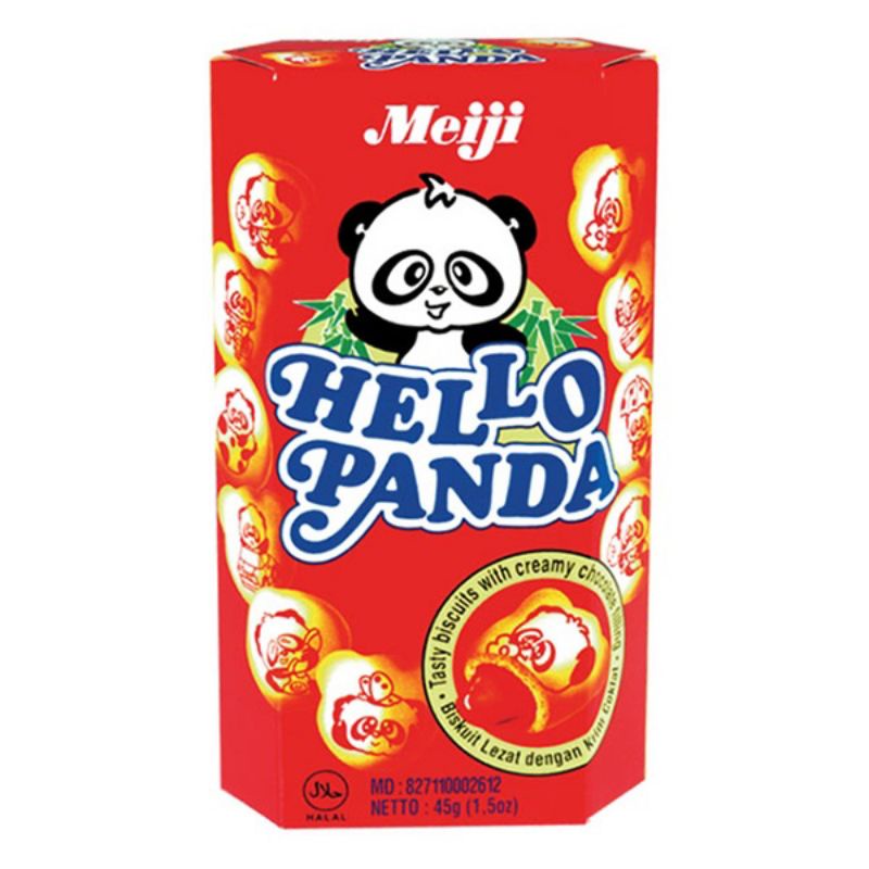 

Meiji Hello Panda 42gr / Chocolate / Stroberi / Cookies & Cream / Double Choco / Karamel Cream