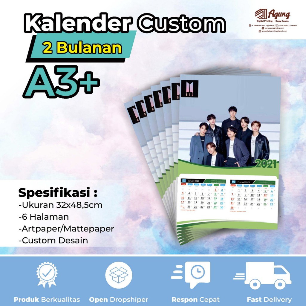 

KALENDER DINDING 2025 AESTHETIC 2 BULANAN DESAIN SESUAI KEINGINAN (CUSTOM)