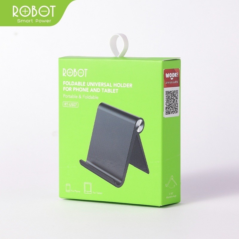 Holder HP Meja Dudukan Hp Tablet Robot RT-US07 Holder Stand Meja Duduk
