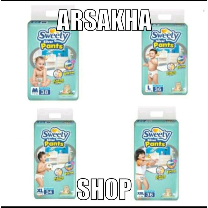 POPOK bayi Sweety Silver Pants M38, L36, XL34