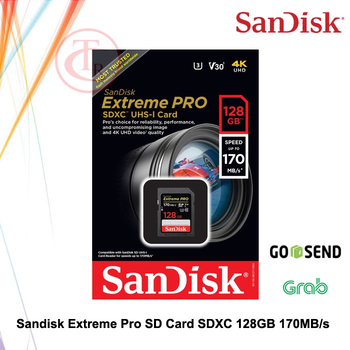 Sandisk Extreme Pro SD Card 128gb 170Mb/s