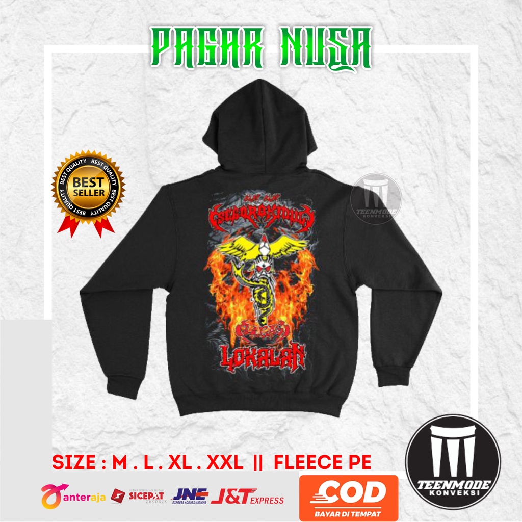 Jaket Hoodie Ligas Lokalan Bordir Pagar Nusa