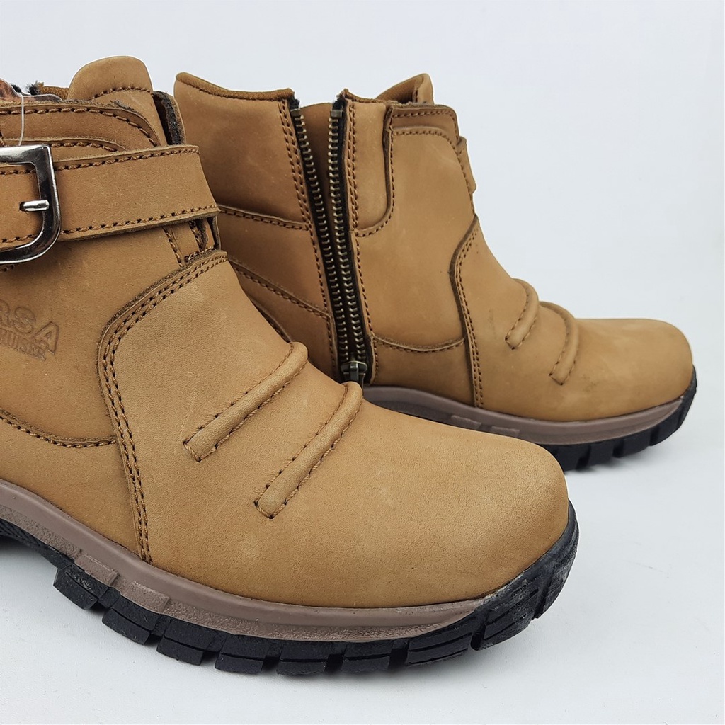 SEPATU BOOTS PRIA BAHAN  KULIT ORIGINAL  BORSA A 92406