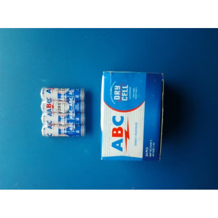 BATERAI BATTERY BATERE ABC BIRU A2 AA A3 AAA | ISI 24 PCS