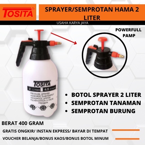 Sprayer 2 Liter TOSITA Original Terbaru Sprayer Tanaman /  Semprotan Hama Tosita 2 Liter / Semprotan