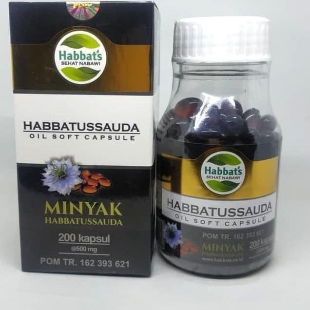 Minyak Habbatussauda Sehat Nabawi 200 softgel - Oil Soft Capsule Habat