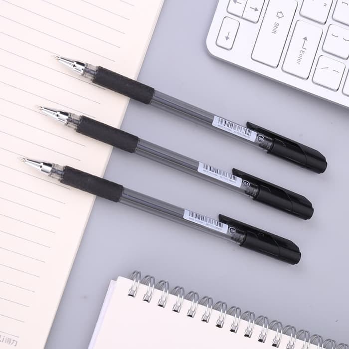 

NEW PRODUK DELI BOLPOIN,PULPEN/ OIL PEN - 0.5MM HITAM/BLACK 12PCS/BOX EQ01520