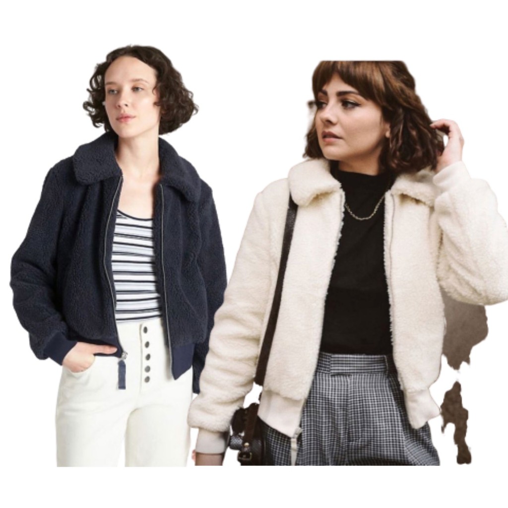 GAP Jaket Wanita Sherpa Bomber Jacket