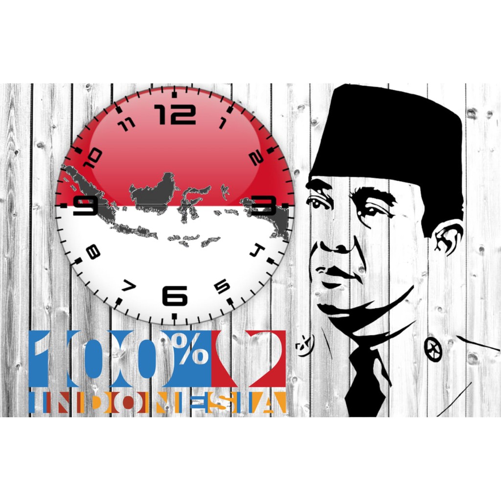 Jual jam dinding/jam kayu/jam foto Shopee Indonesia