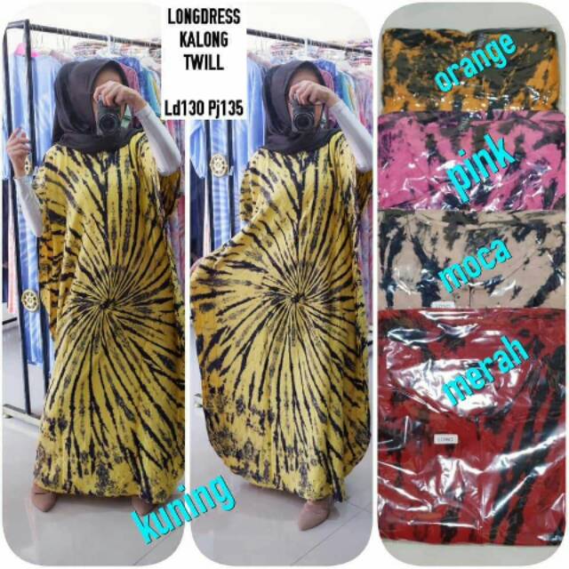 PROMO Longdress Gamis Kalong Twill,Pusat Grosir Termurah Original Batik pekalongan