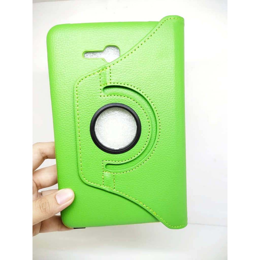 ROTARY Standing Case Samsung Tab 3V T116 T110 7.0 inch Flip Cover Putar 360 Sarung Muter