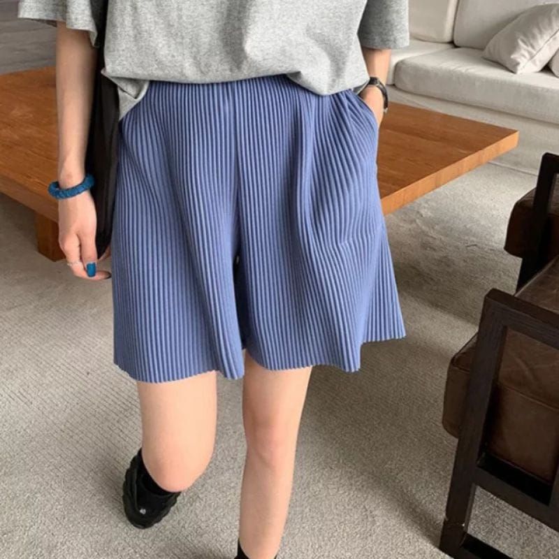 Hotpants Plisket Lidi Celana Pendek Wanita Jumbo