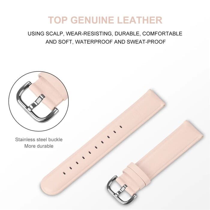 STRAP TALI JAM TANGAN - RUBBER STYLE LEATHER ACTIVE - FOR SAMSUNG GALAXY WATCH 40MM 44MM