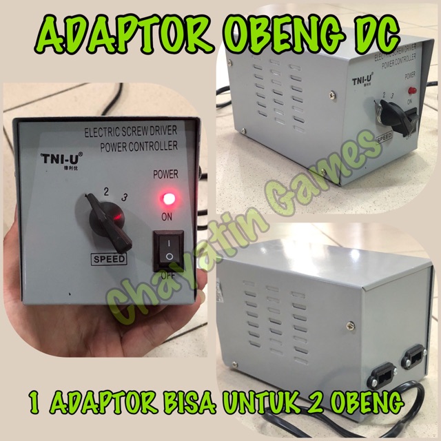 ADAPTOR OBENG LISTRIK - 1 OBENG BISA UNTUK 2 OBENG LISTRIK