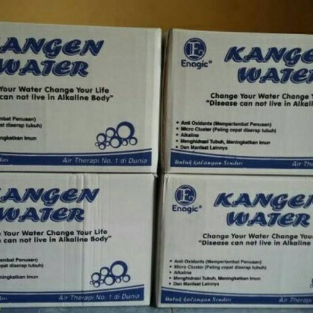Air Minum Kesehatan Kangen Water Alkali PH Request Dus Isi 24 Botol 600ml