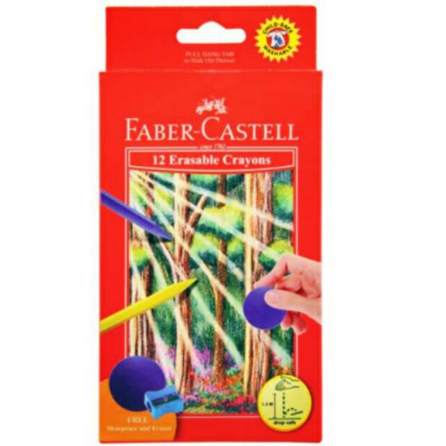 

Eraser crayon 12 warna fabercastell