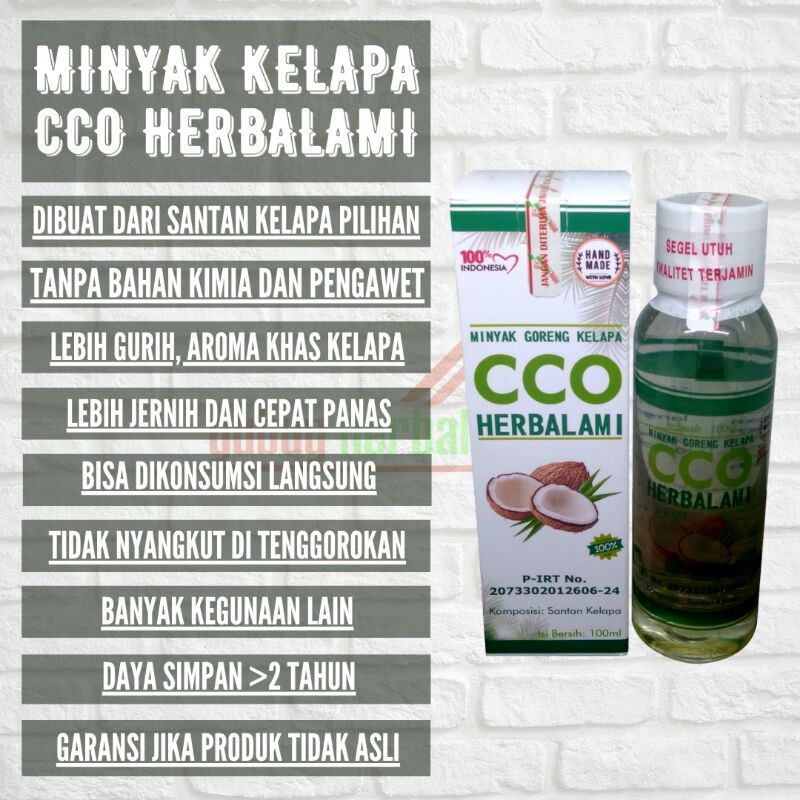 

Minyak Goreng Kelapa Klentik CCO Herbalami 100% HANDMADE✓