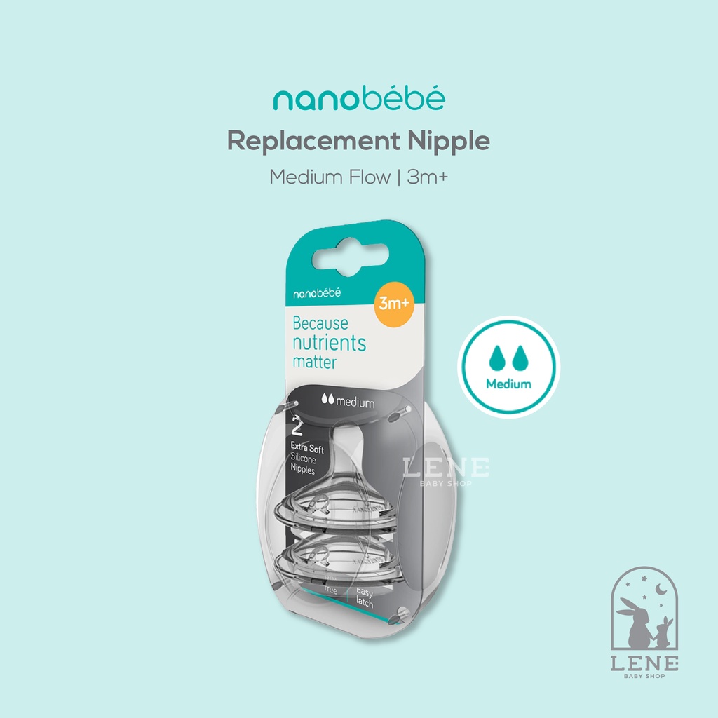 Nanobebe Replacement Nipple – Botol Susu Bayi