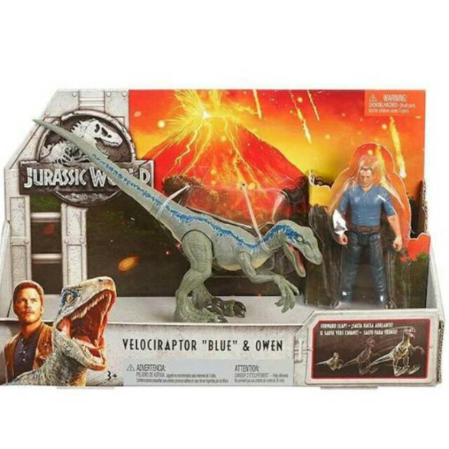 Jurassic World Velociraptor Blue & Owen Action Figure