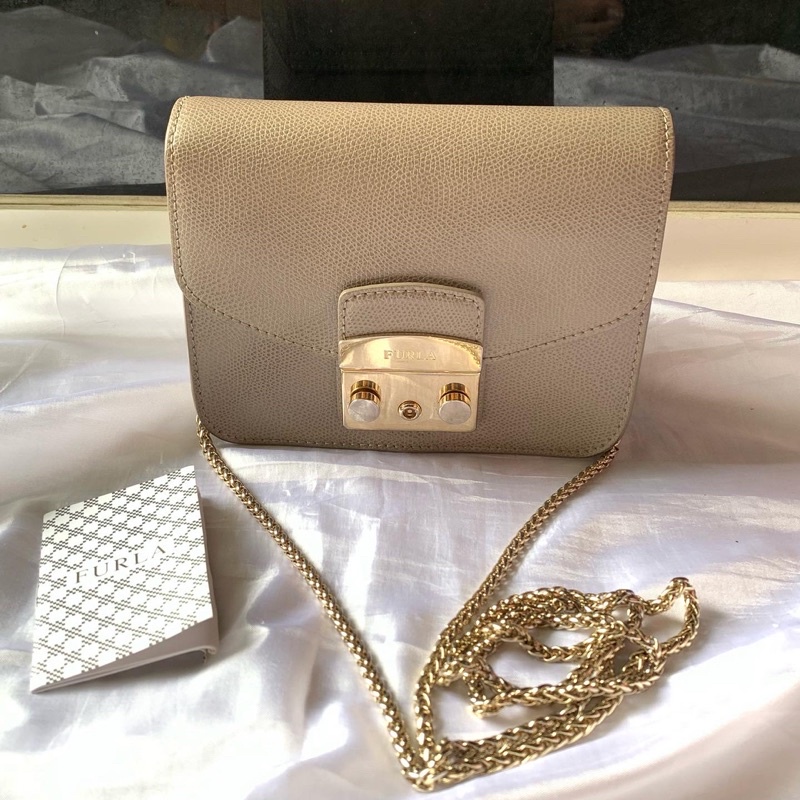 PRELOVED FURLA MINI METROPOLIS SABBIA