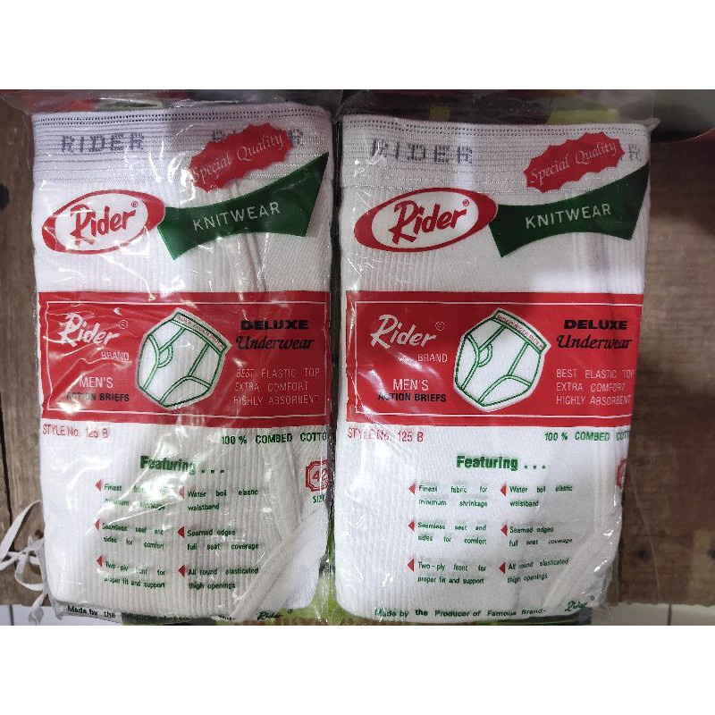 CD Rider Putih R125B Pria Dewasa | Open | R 125 B Celana Dalam Laki Laki Pakaian Dalam Underwear