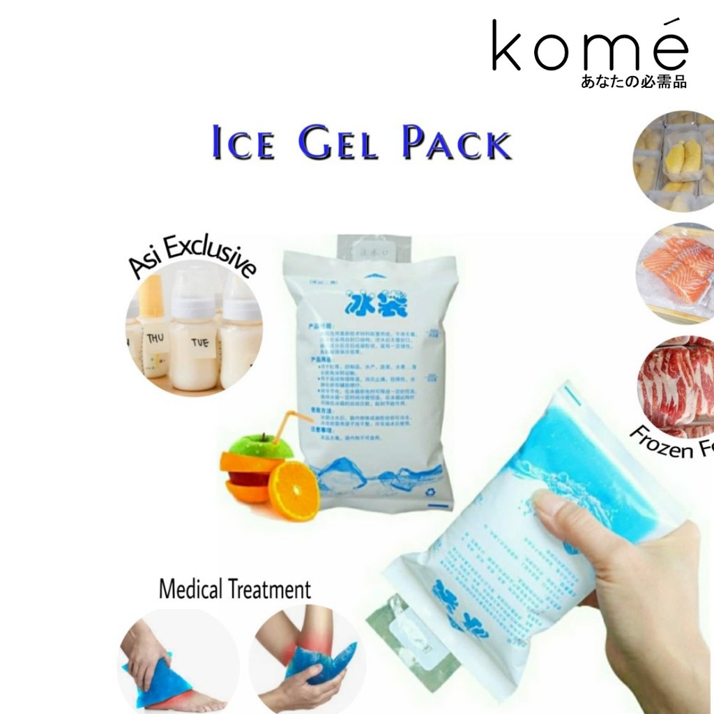 Ice Gel Bag 400 mL Cooler Untuk Suhu Tetap Dingin / Pendingin Makanan / Ice Gel Bag Murah Bangett