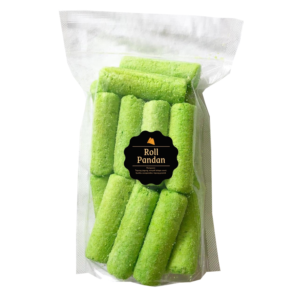 [DELISH SNACKS] Roll Cokelat / Pandan (M) 70gr / Snack Cemilan Camilan Enak Manis