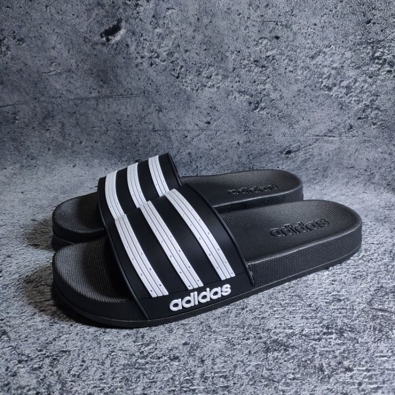 SENDAL SANDAL PREMIUM WANITA PRIA KEKINIAN ADIDAS SLIDE HITAM PUTIH 100% GRADE ORIGINAL IMPORT PRIA 