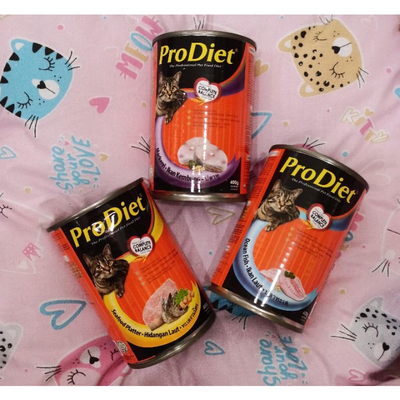 Pro Diet Kaleng 400gr All Varian / Makanan Kucing Pro Diet / Wet food ProDiet