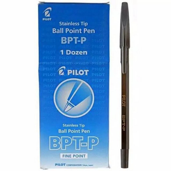 

Pulpen Pilot / pena pilot ballpoint BPT-P (Asli) warna hitam/hrg per pcs