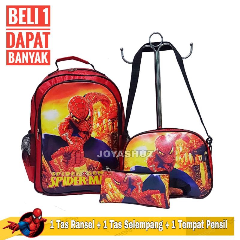 Tas Anak Ransel 3in1 - Ransel Sekolah Anak SD Gratis Tas Dan Tempat Pensil - Tas Karakter Sekolah