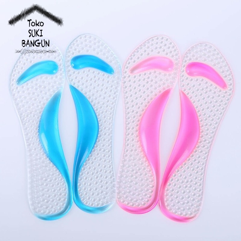 Insole Gel Pad Sepatu / Bantalan Kaki Non-Slip Silicone Support