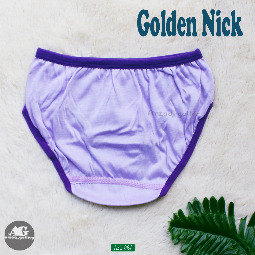 [ 12pc ] CD Golden Nick Anak 060/061 Rainbow / Celana Dalam Anak Perempuan List Warna