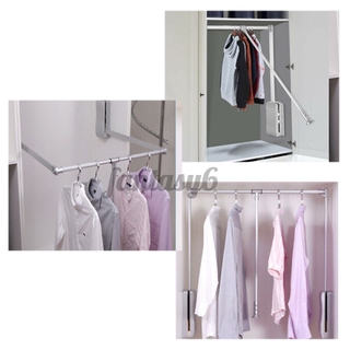 Lift Pull Down Wardrobe Hanging Rack Clothes Hanger Storage Space Load 30kg Shopee Indonesia