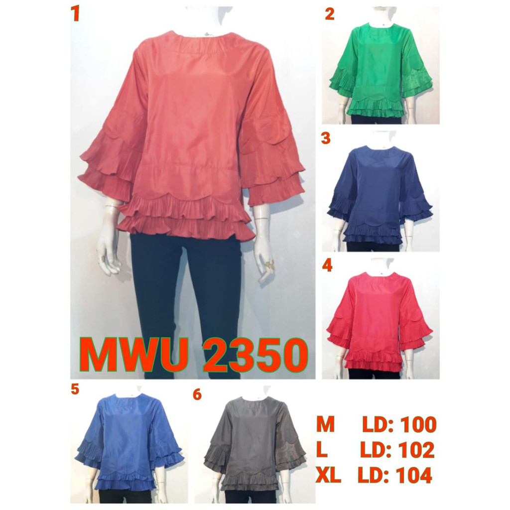 [MWU 2350] Blus/Blouse/Baju/Dress Murah