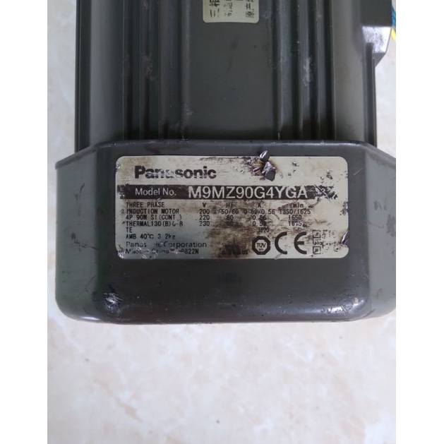 Panasonic Motor Gearbox 220V 90W Ratio 1:30