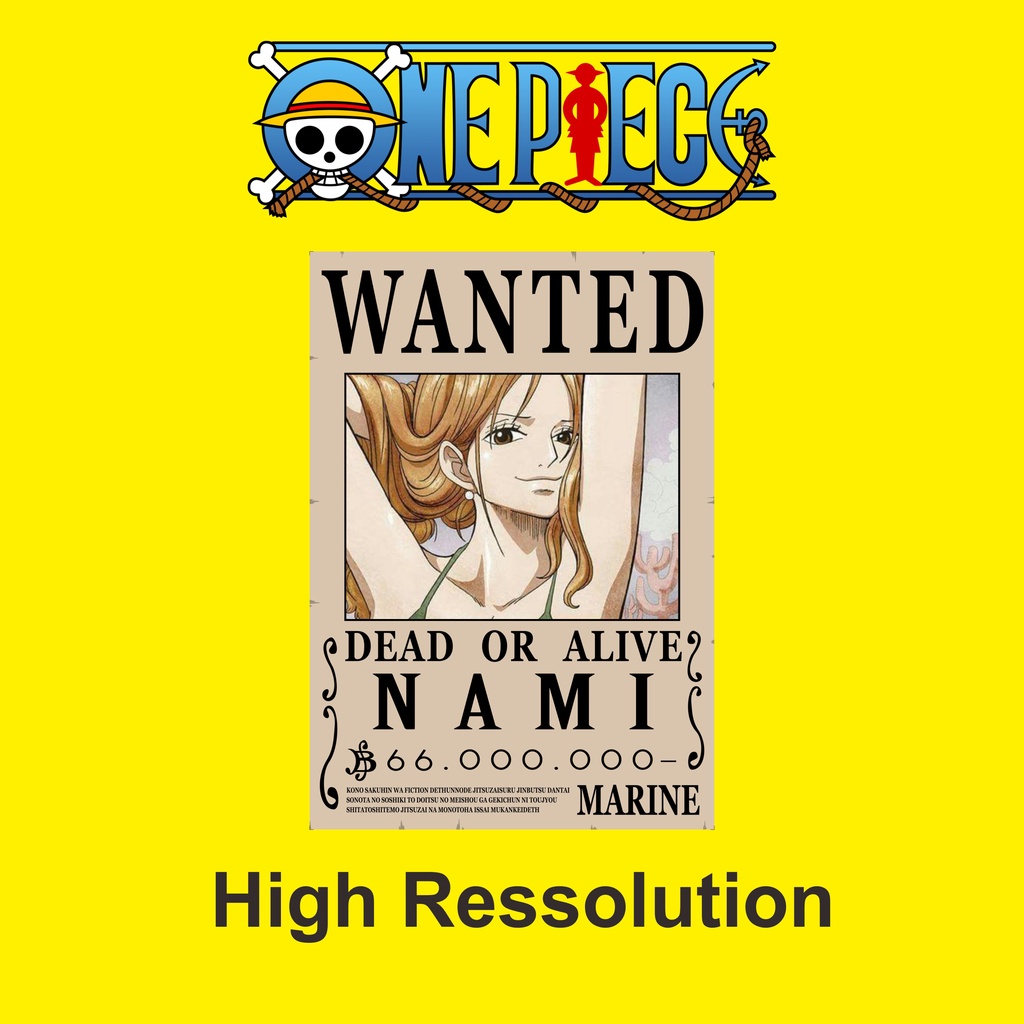 Poster Wanted One Piece Mugiwara (1set poster)-8