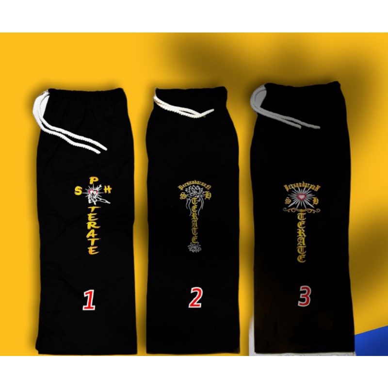 celana psht bordir, celana pencak silat, celana terate