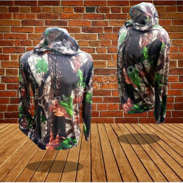 kaos panjang hoddie loreng camo perbakin/hoodie/hodie/kaos panjang hunting pemburu army outdoor