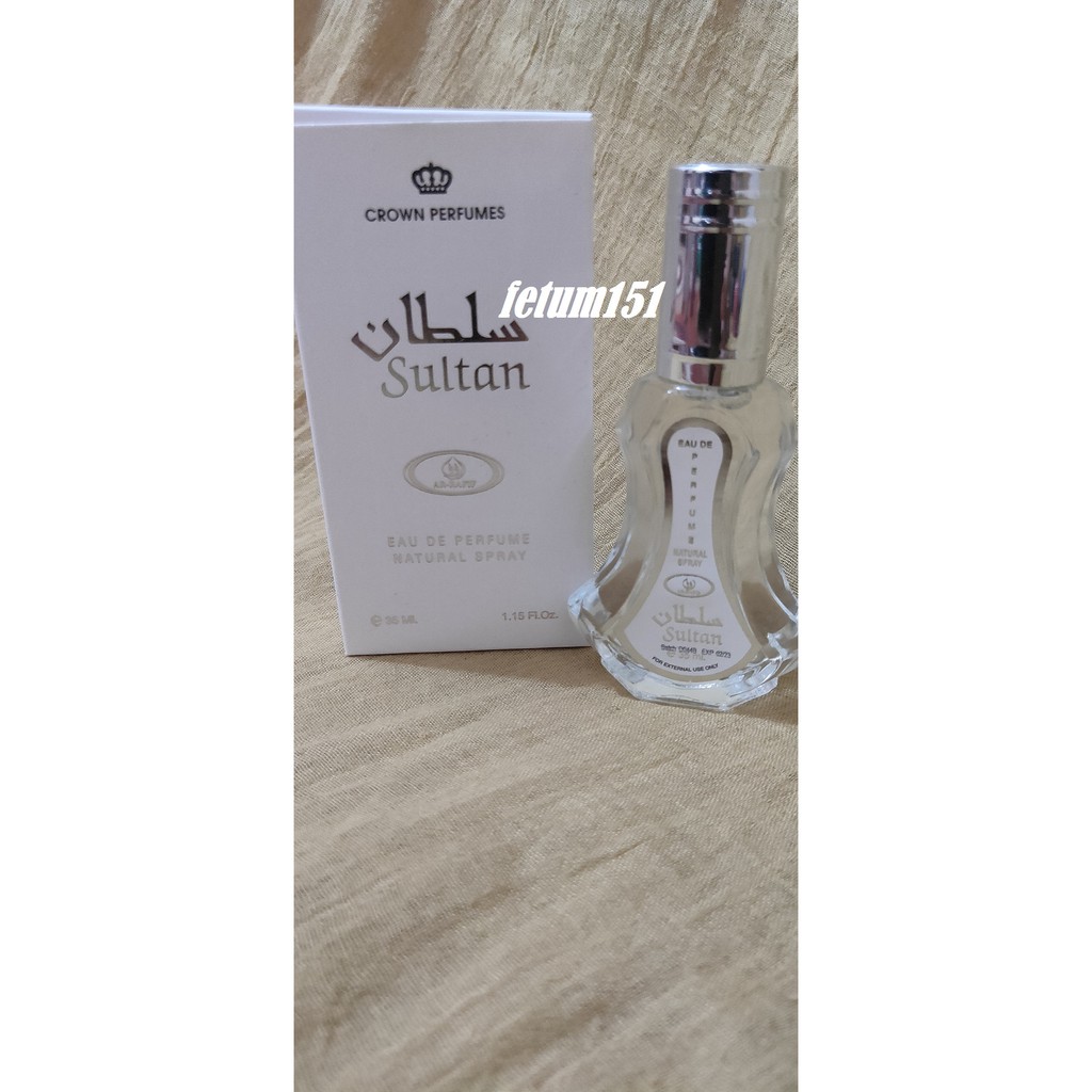 parfum arrafif spray SULTAN 35ml minyak wangi ar-rafif SULTAN spray 35ml