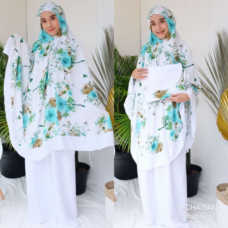 Mukena Bali Sakura | Mukena Super Jumbo | Jual Mukena Bali | Mukena Cantik