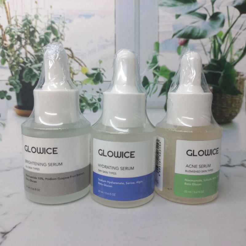 SERUM GLOWICE GLOWING 3 VARIAN | BRIGHTENING / HYDRATING / ACNE SERUM